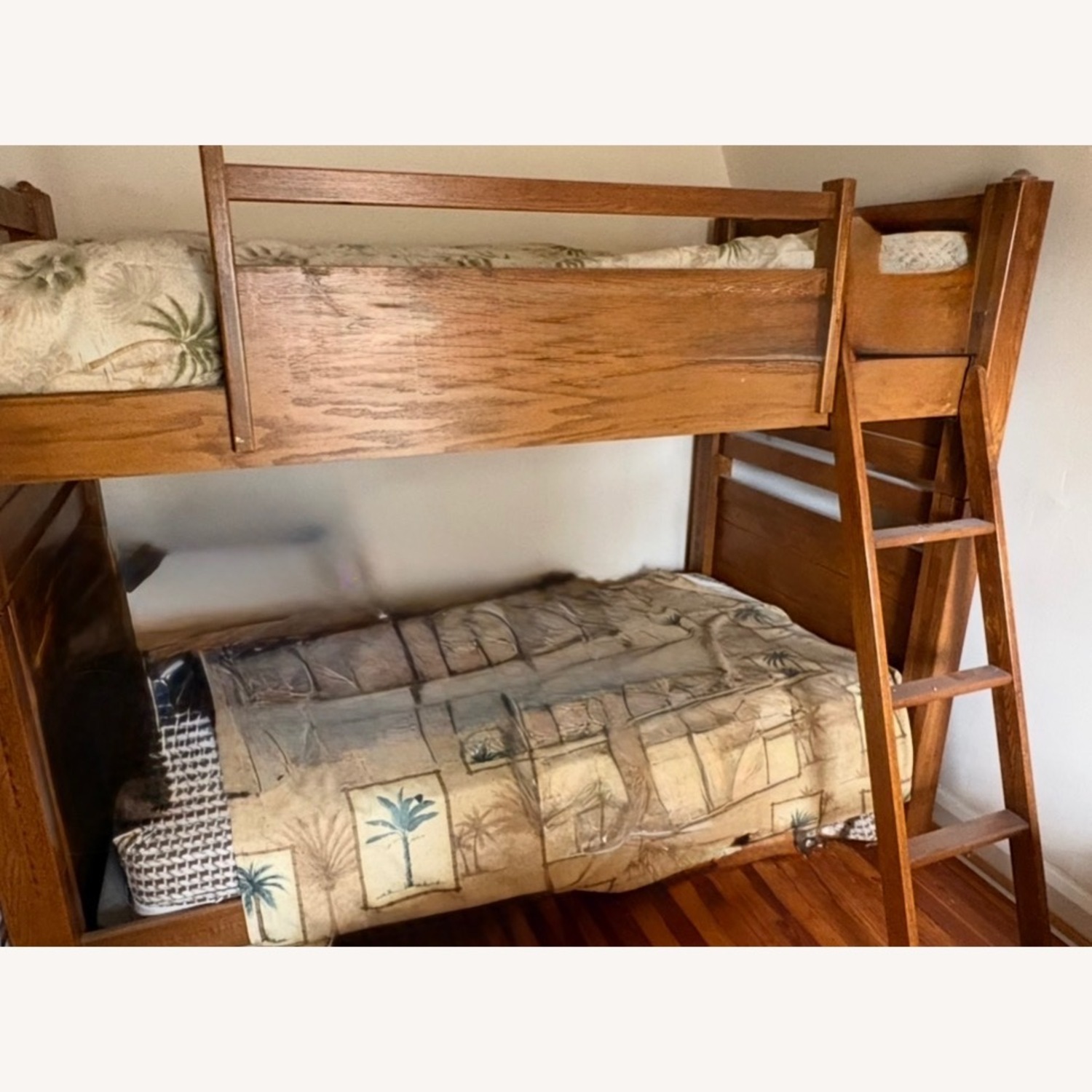Vintage Light Brown Bunk Bed - image-3