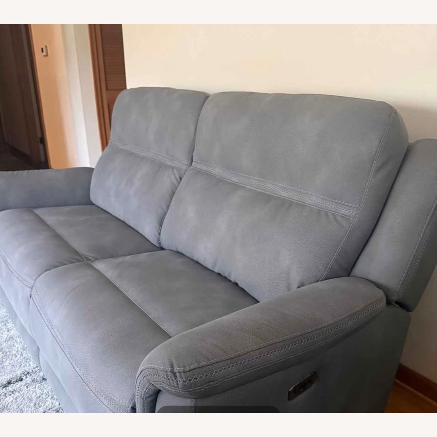 Duralee Fine Furniture Light Gray 2 Seater Sofa - image-4