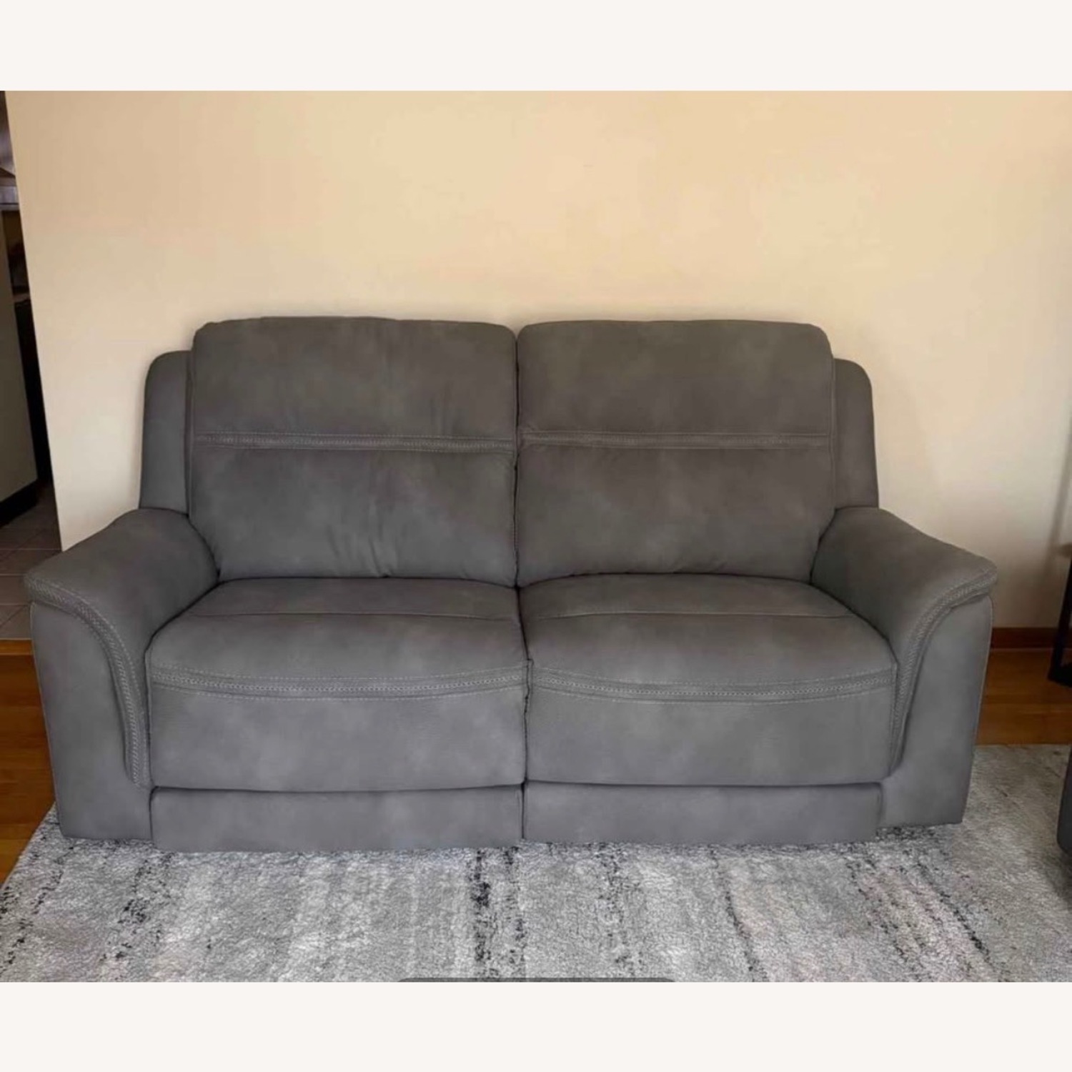 Duralee Fine Furniture Light Gray 2 Seater Sofa - image-5