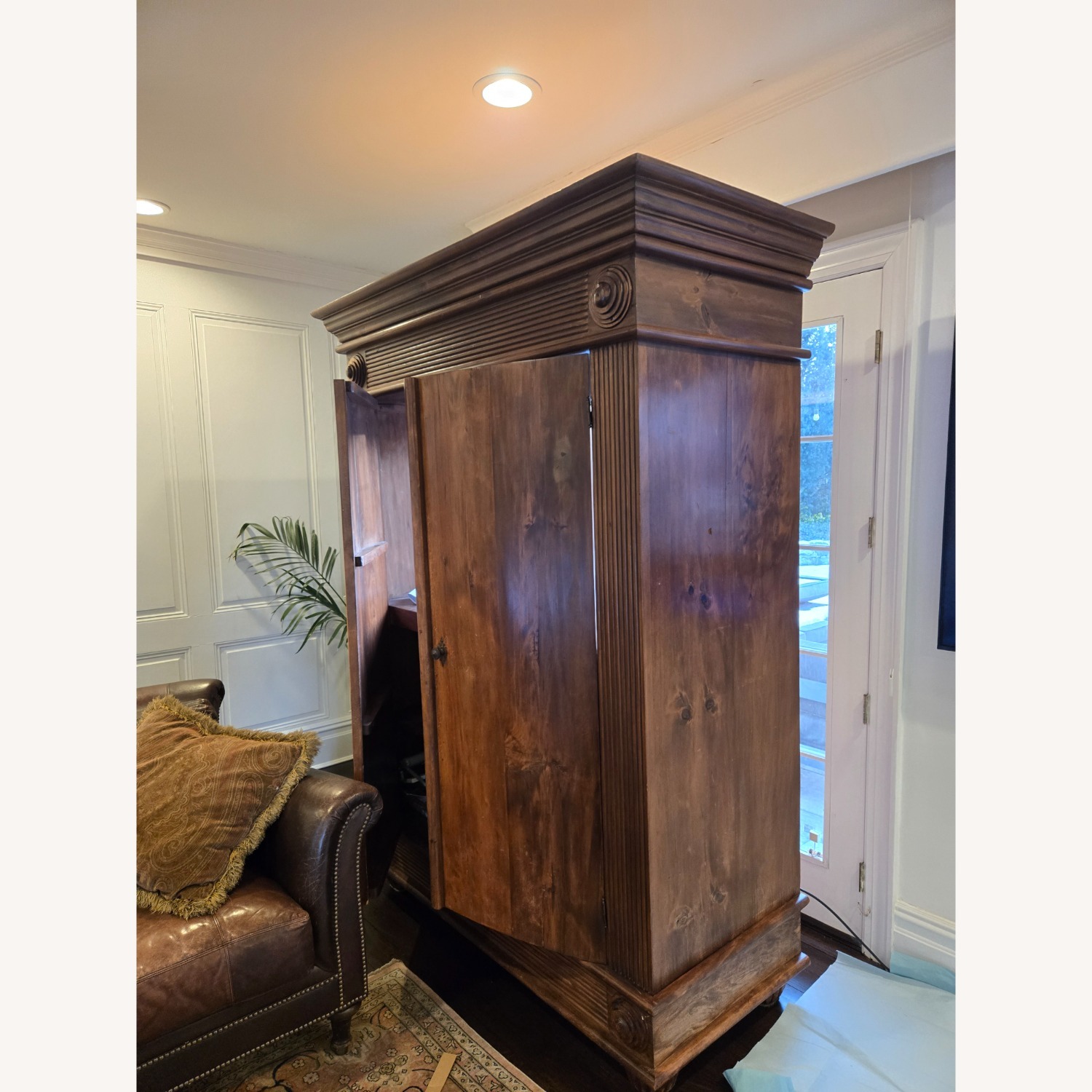 ABC Carpet and Home Dark Brown Armoire - image-1