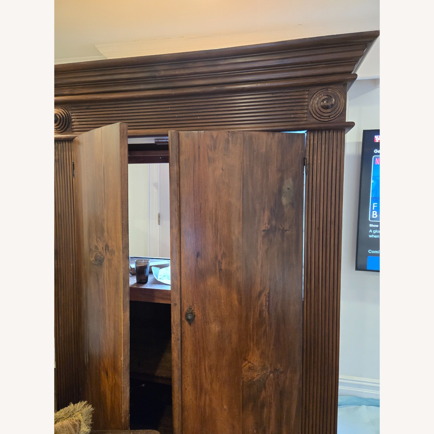 ABC Carpet and Home Dark Brown Armoire - image-6