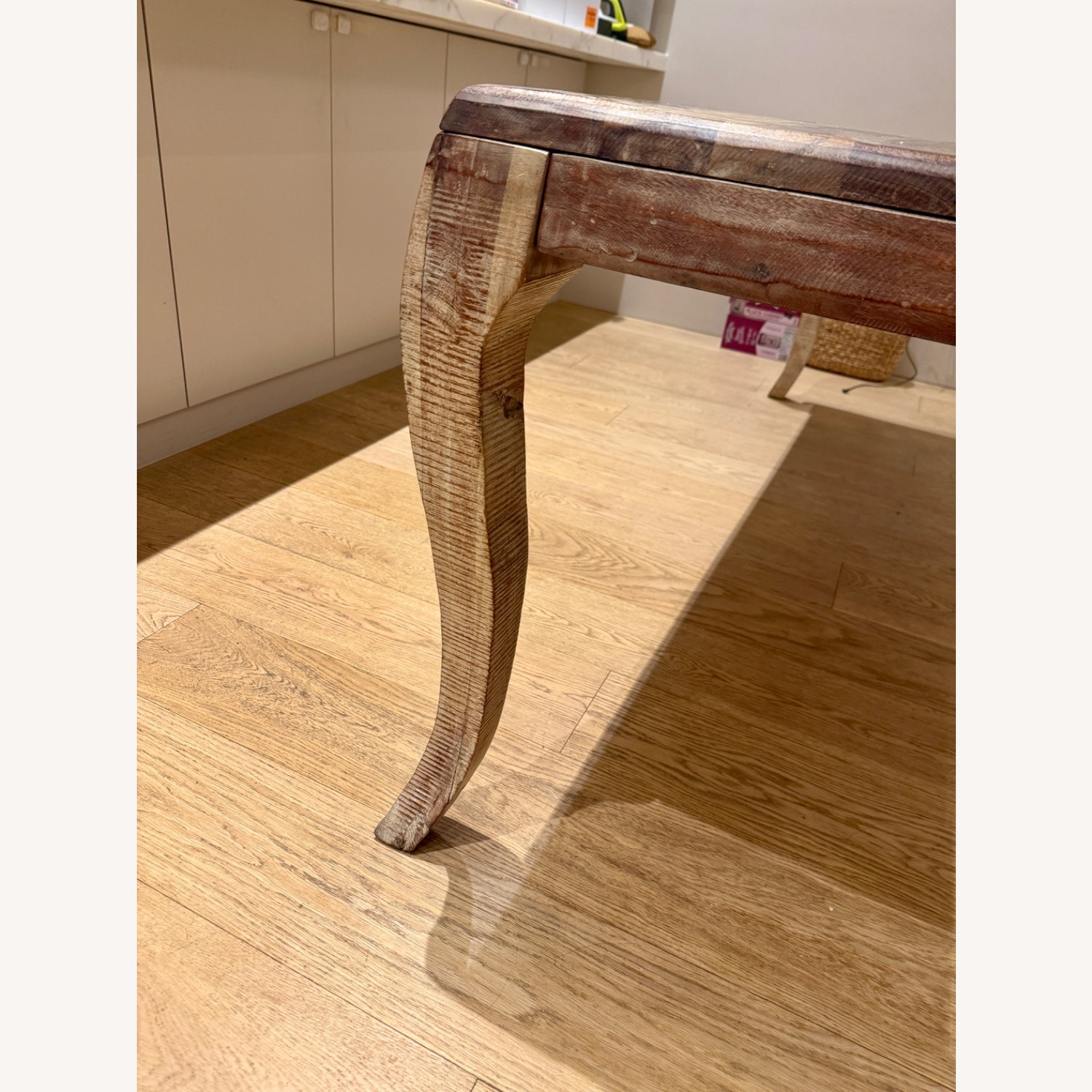 Zin Home 82” Aria Natural Wood Dining Table - image-2