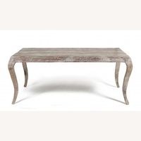 Zin Home 82” Aria Natural Wood Dining Table