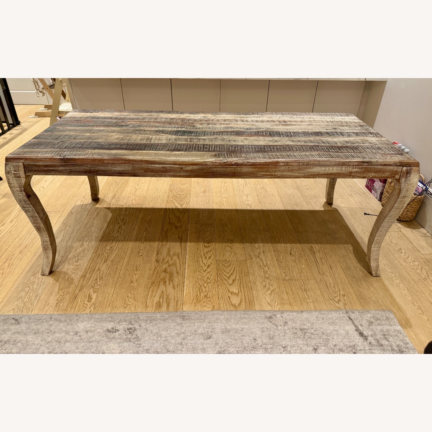 Zin Home 82” Aria Natural Wood Dining Table - image-1