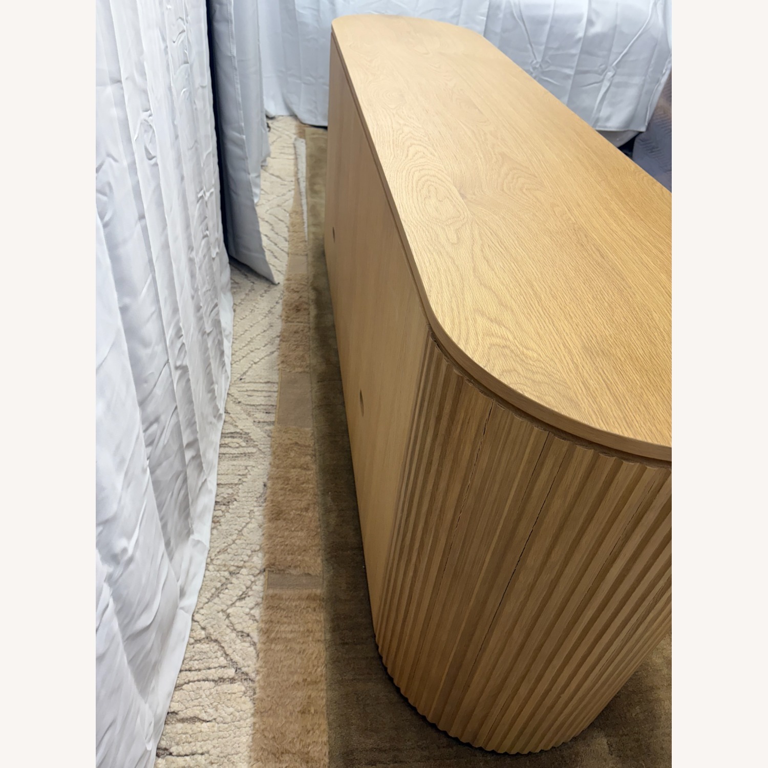 Restoration Hardware Byron 4-Door Sideboard — 84” Light Oak - image-9