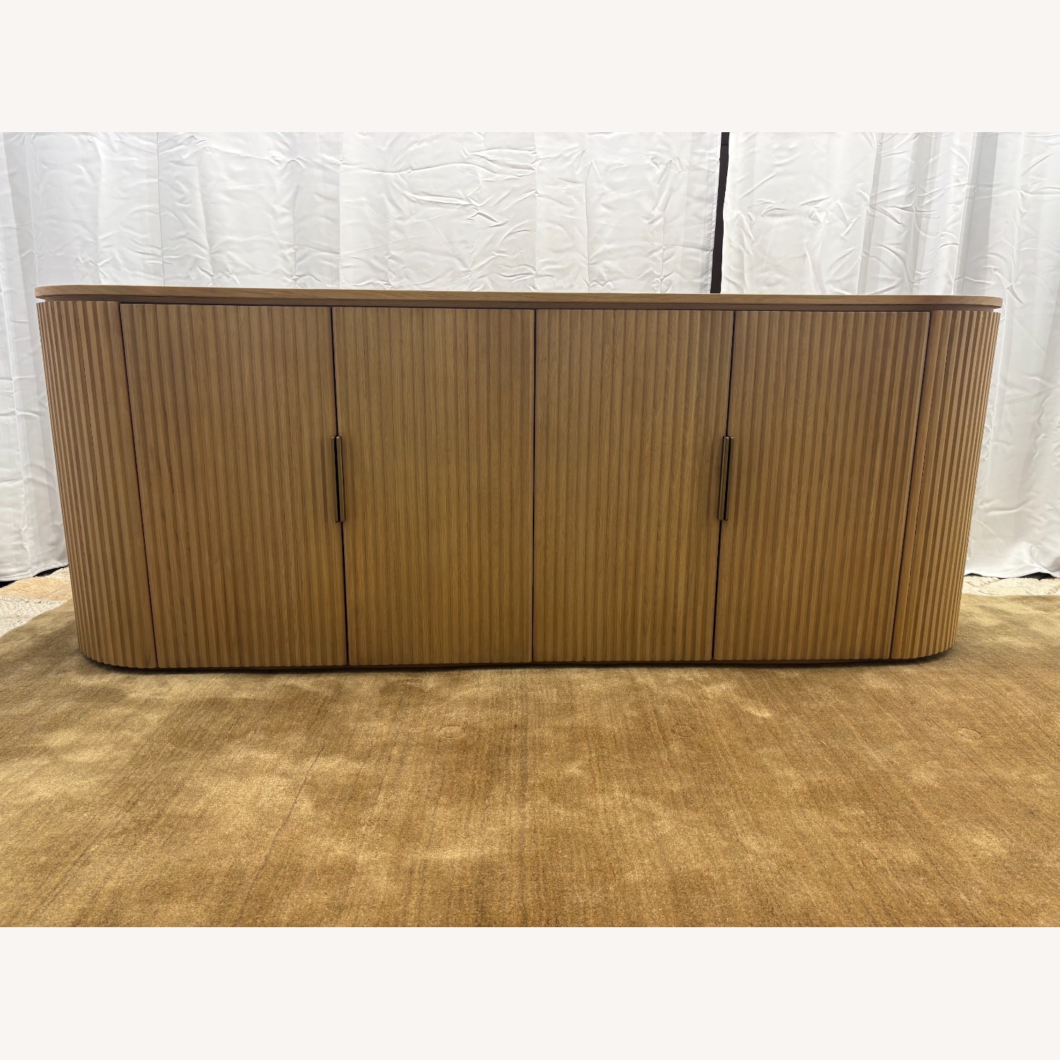 Restoration Hardware Byron 4-Door Sideboard — 84” Light Oak - image-5
