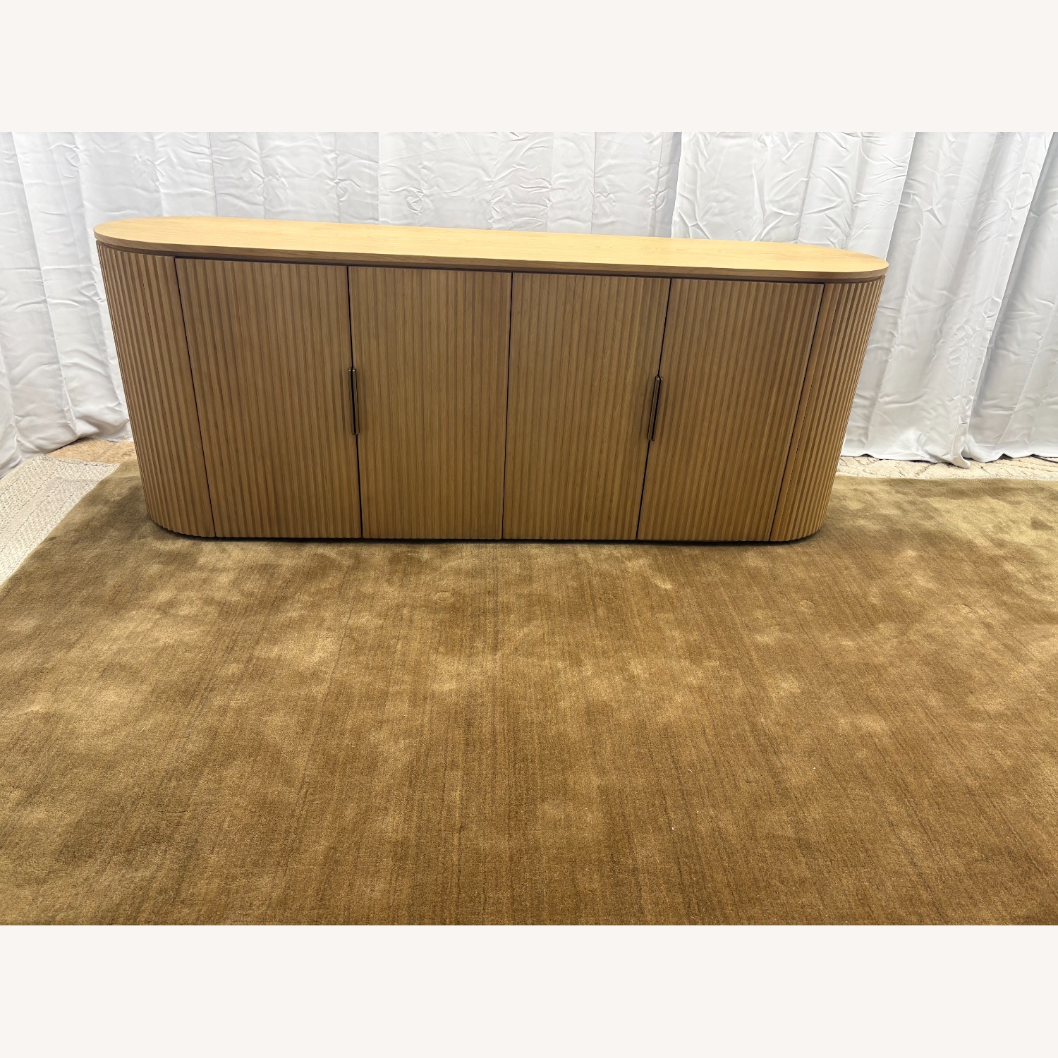 Restoration Hardware Byron 4-Door Sideboard — 84” Light Oak - image-19