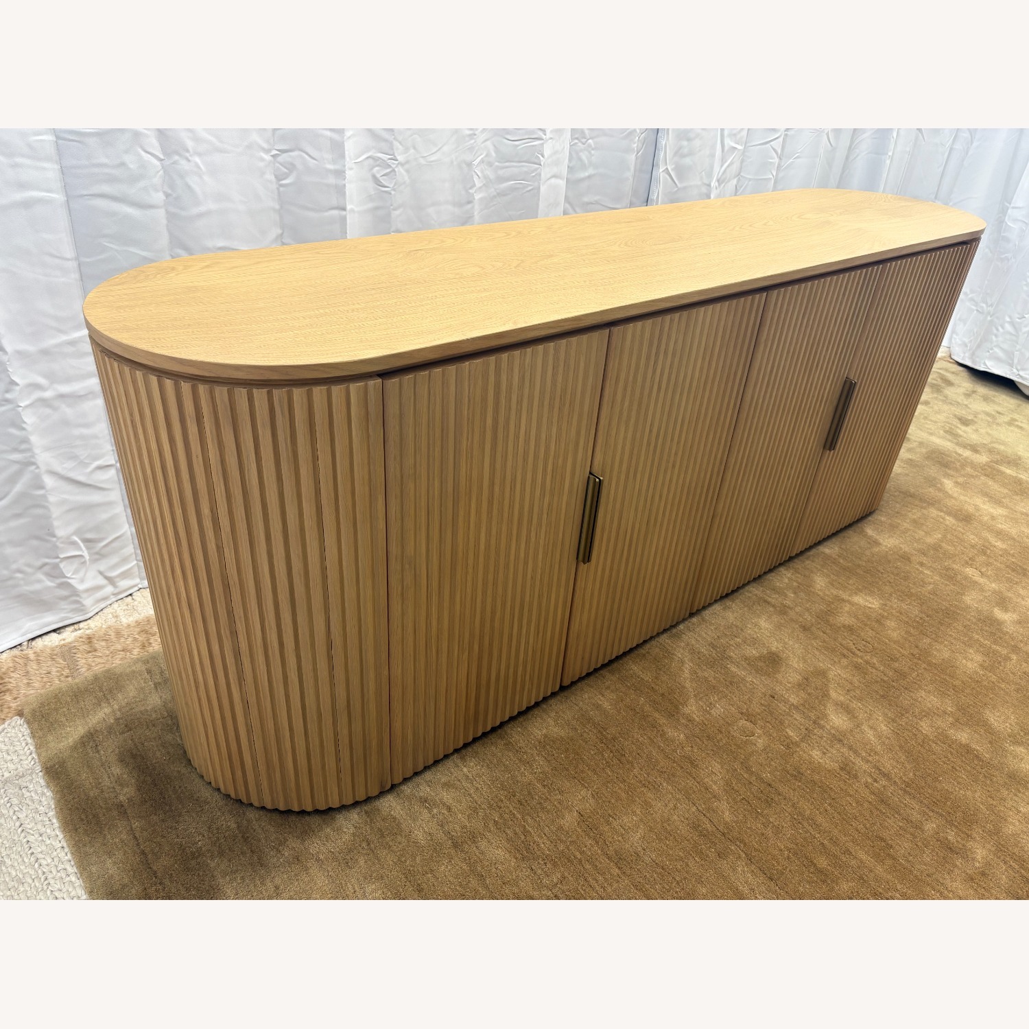 Restoration Hardware Byron 4-Door Sideboard — 84” Light Oak - image-12