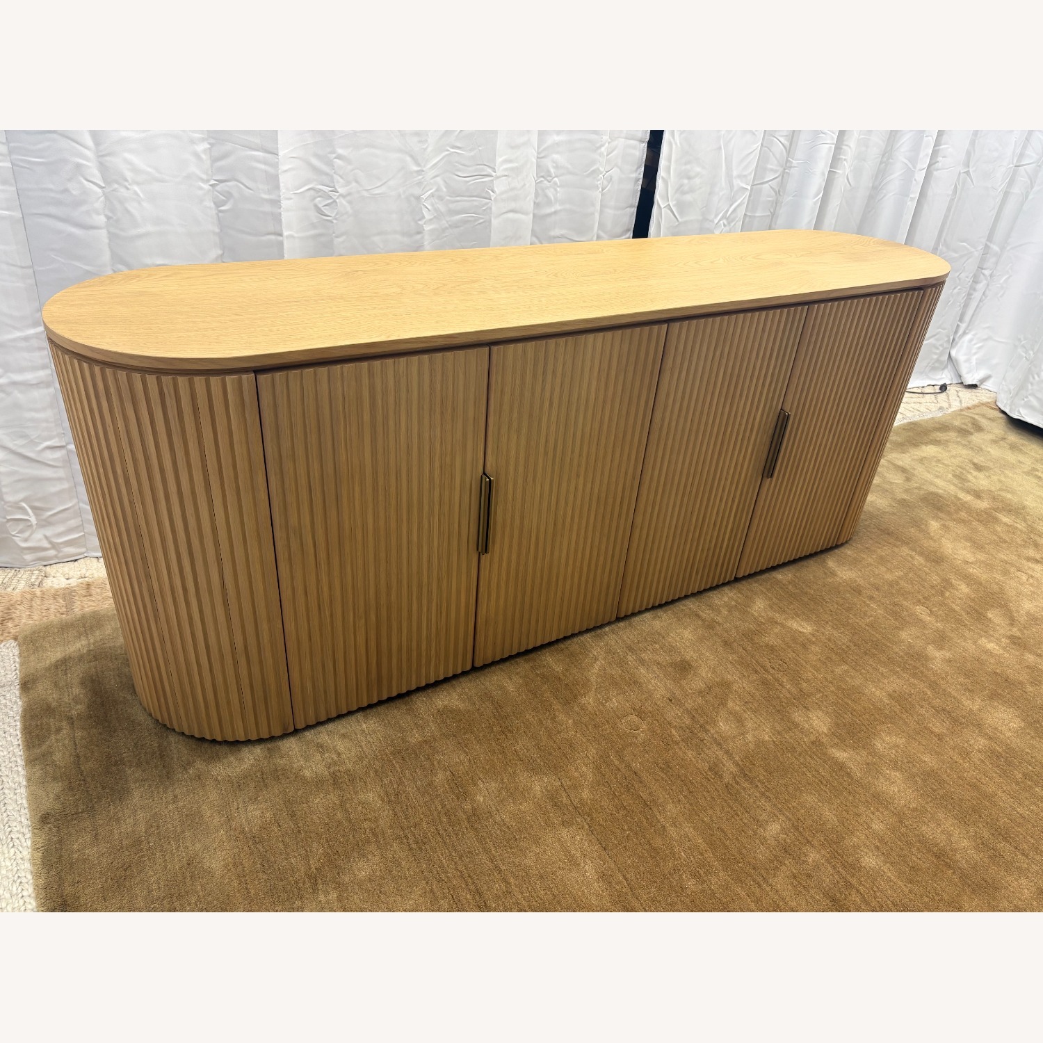 Restoration Hardware Byron 4-Door Sideboard — 84” Light Oak - image-6