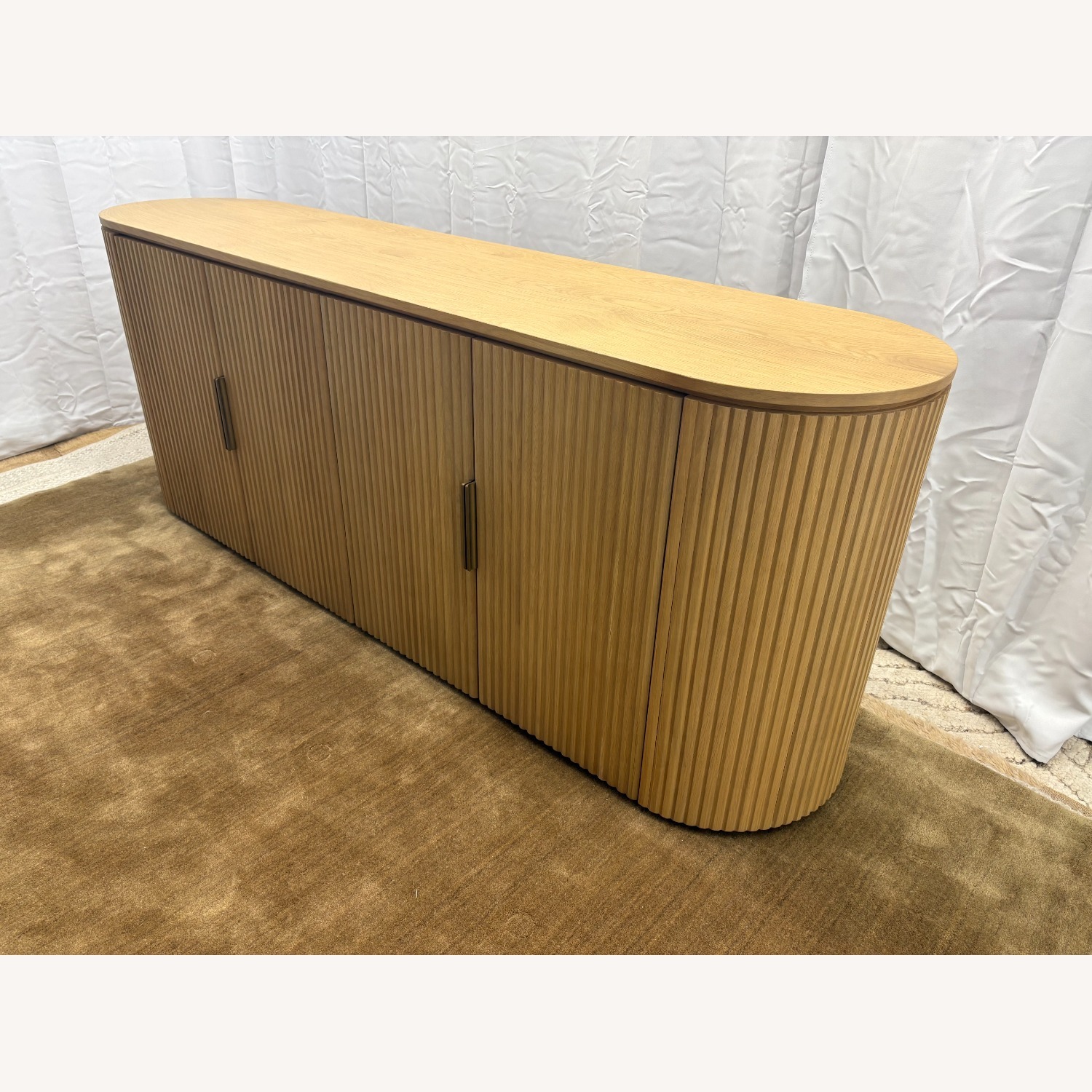 Restoration Hardware Byron 4-Door Sideboard — 84” Light Oak - image-17