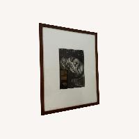 Brown Wood Wall Art/Portrait of Charlotte Ramplin