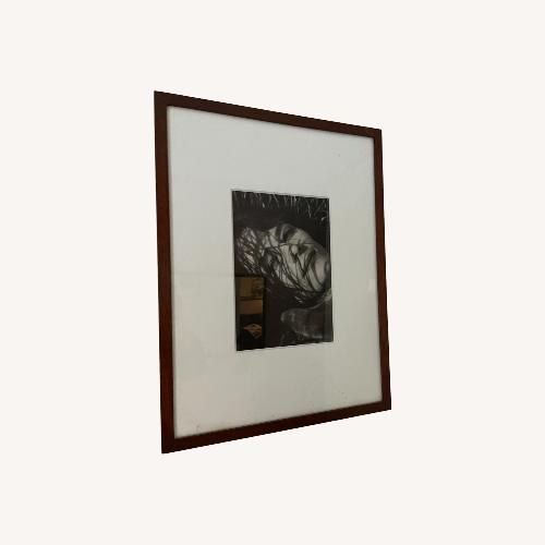 Used Brown Wood Wall Art/Portrait of Charlotte Ramplin for sale on AptDeco
