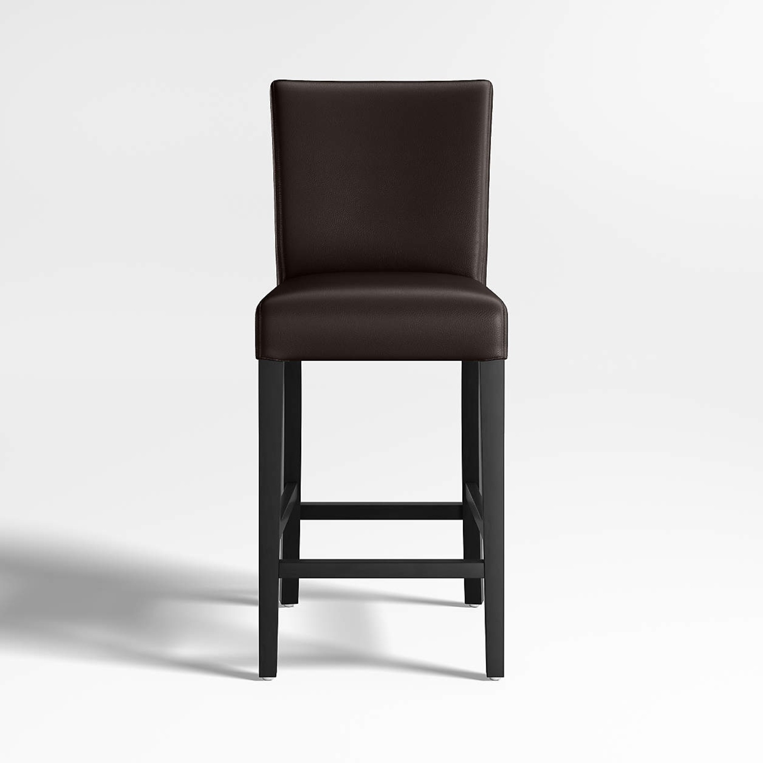 Crate & Barrel Lowe Dark Brown Stools - image-0