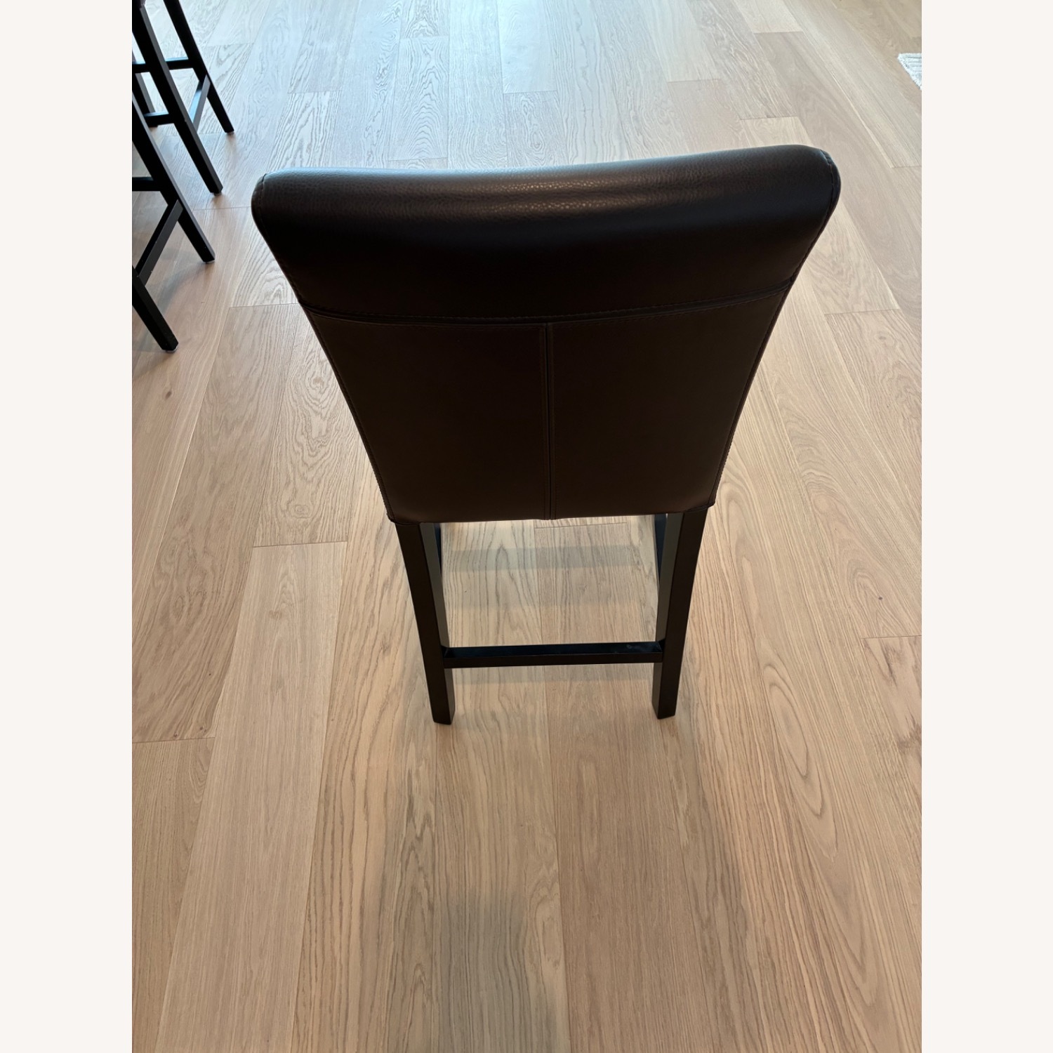 Crate & Barrel Lowe Dark Brown Stools - image-4