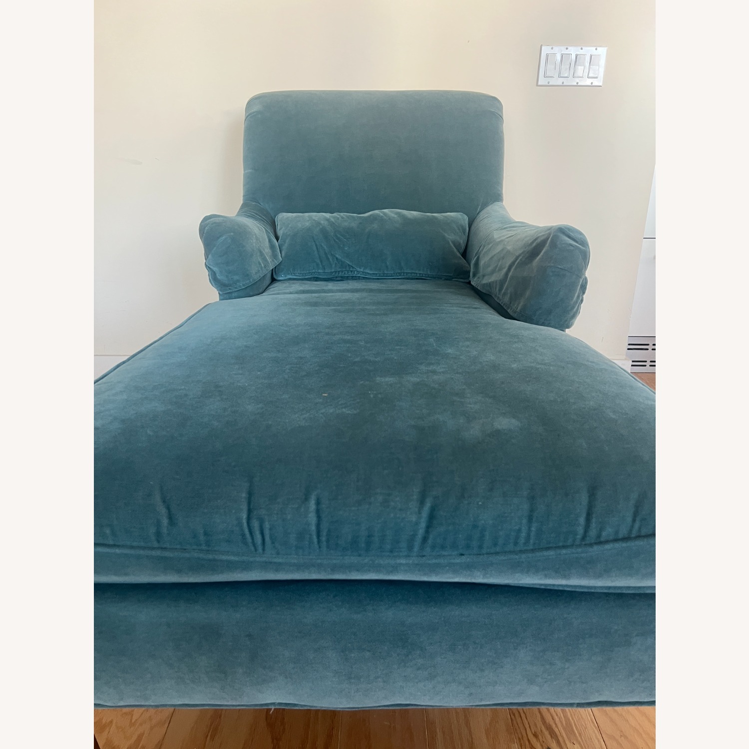 Crate & Barrel Josephine Peacock Chaise Lounge - image-6