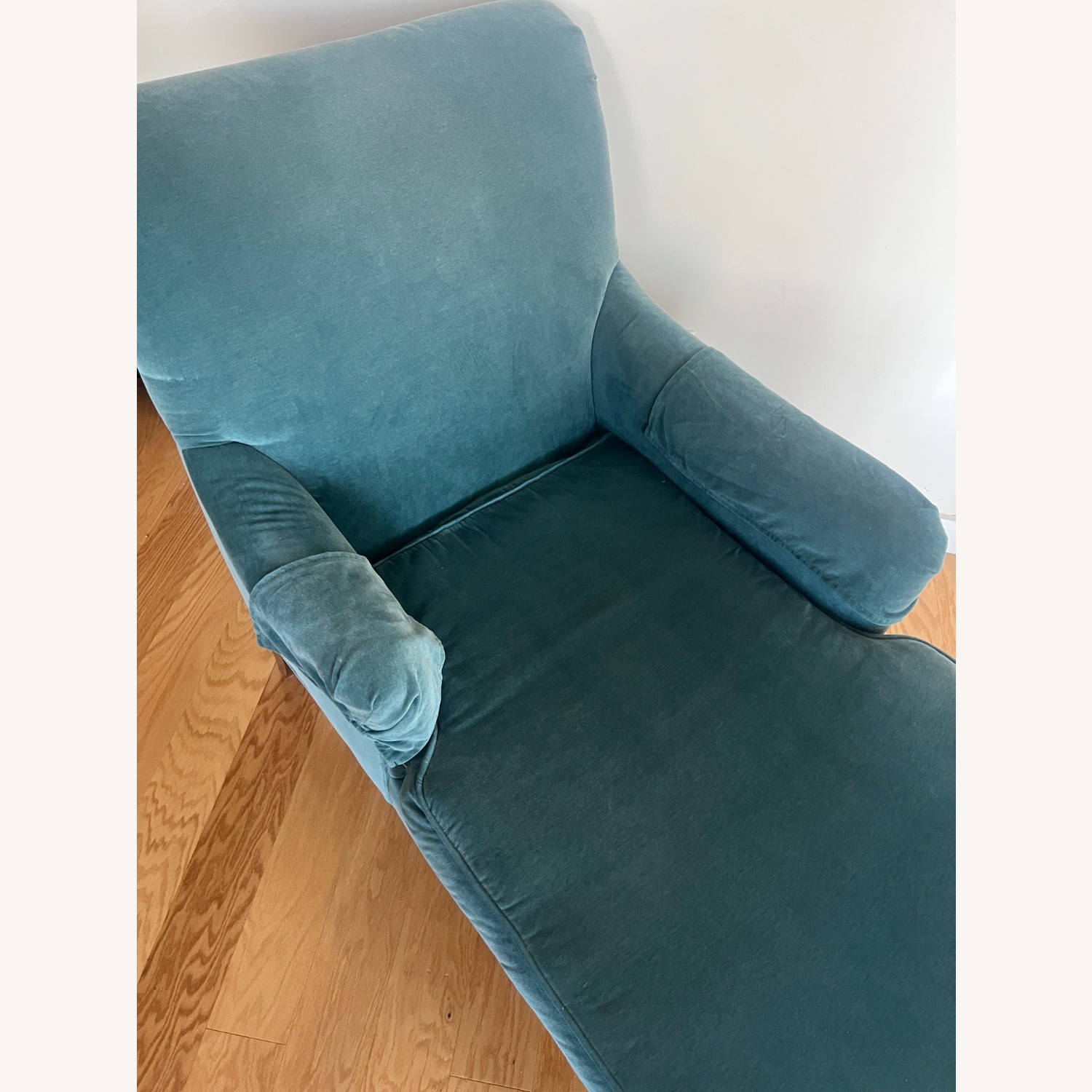 Crate & Barrel Josephine Peacock Chaise Lounge - image-4