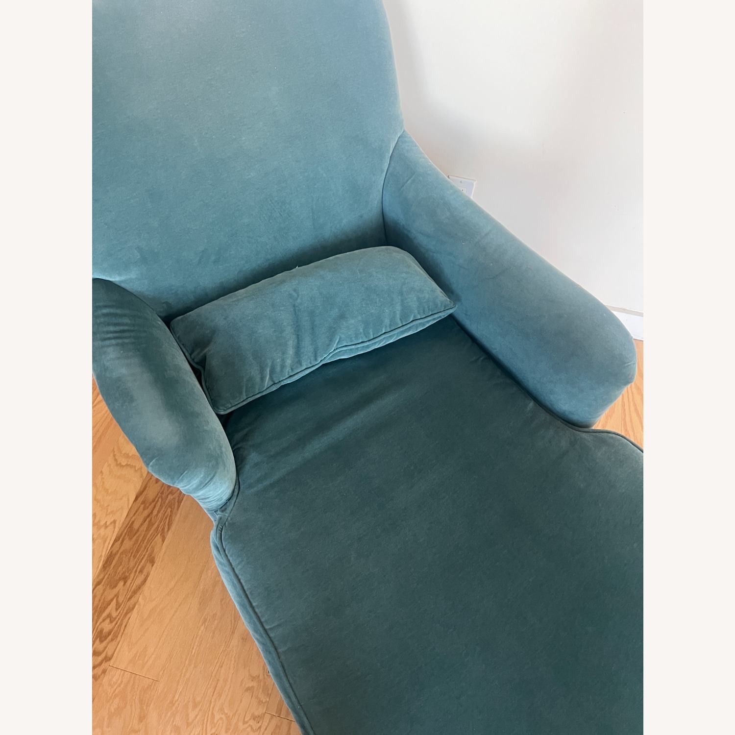 Crate & Barrel Josephine Peacock Chaise Lounge - image-5