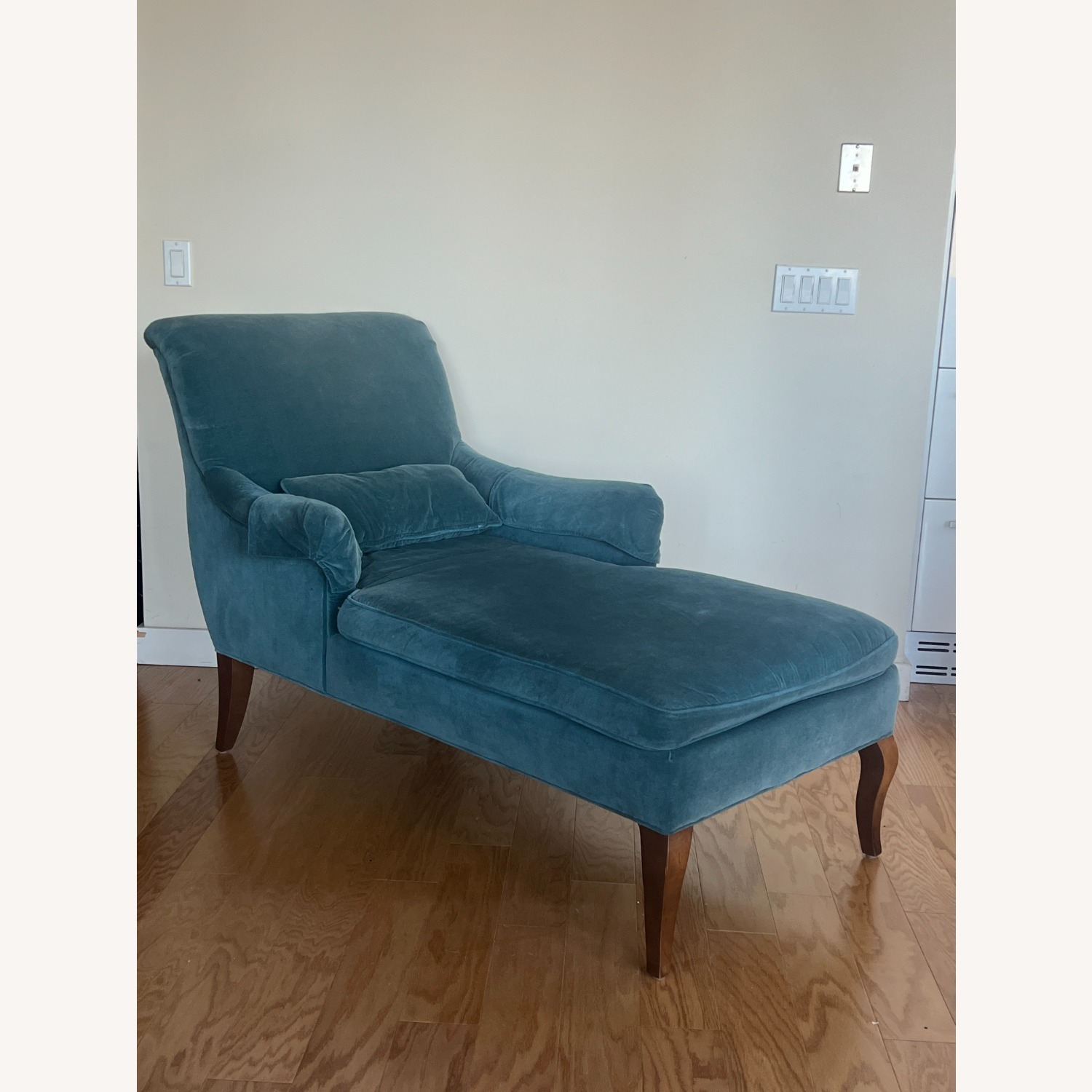 Crate & Barrel Josephine Peacock Chaise Lounge - image-3