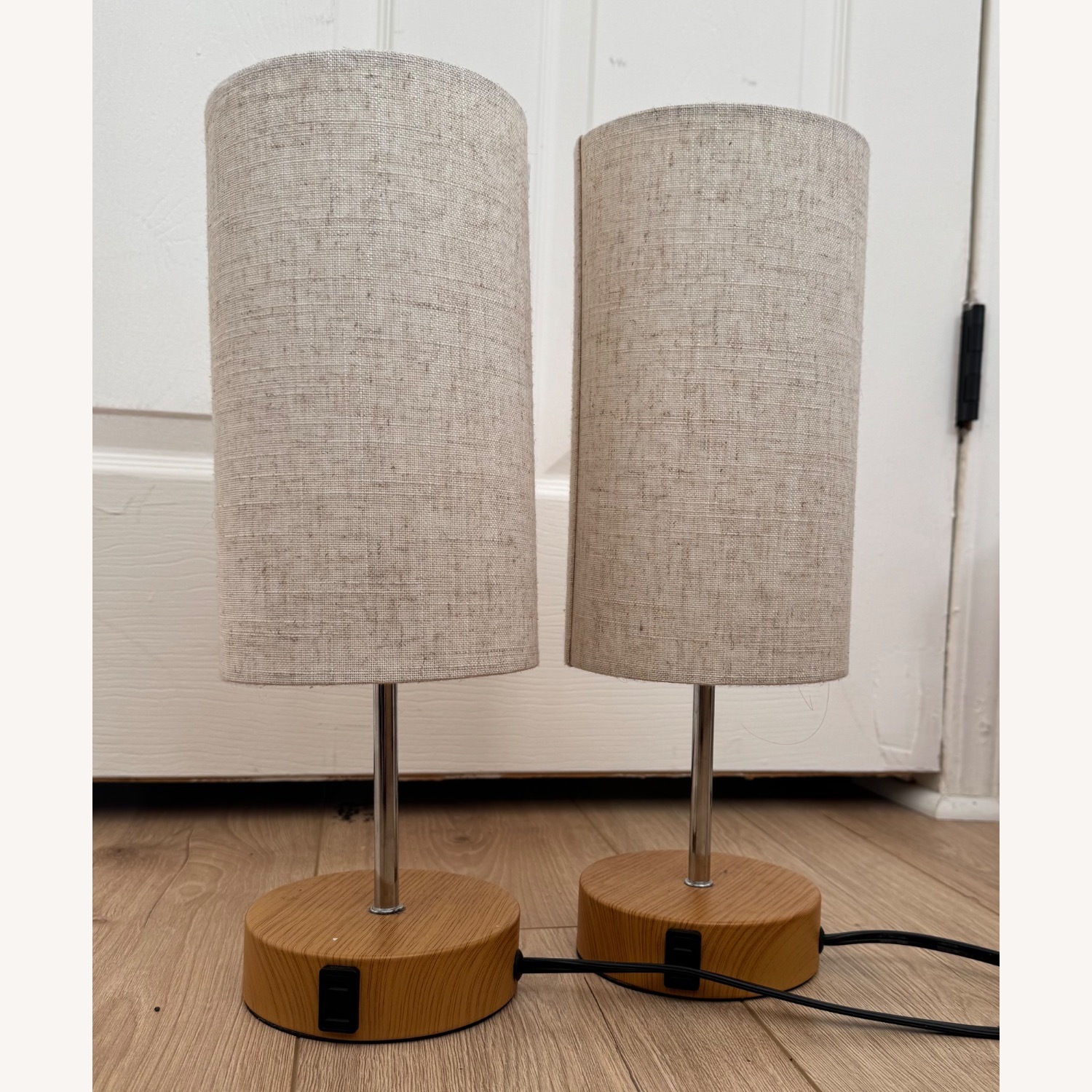 Touch Powered Table Lamps with USB charging - image-1