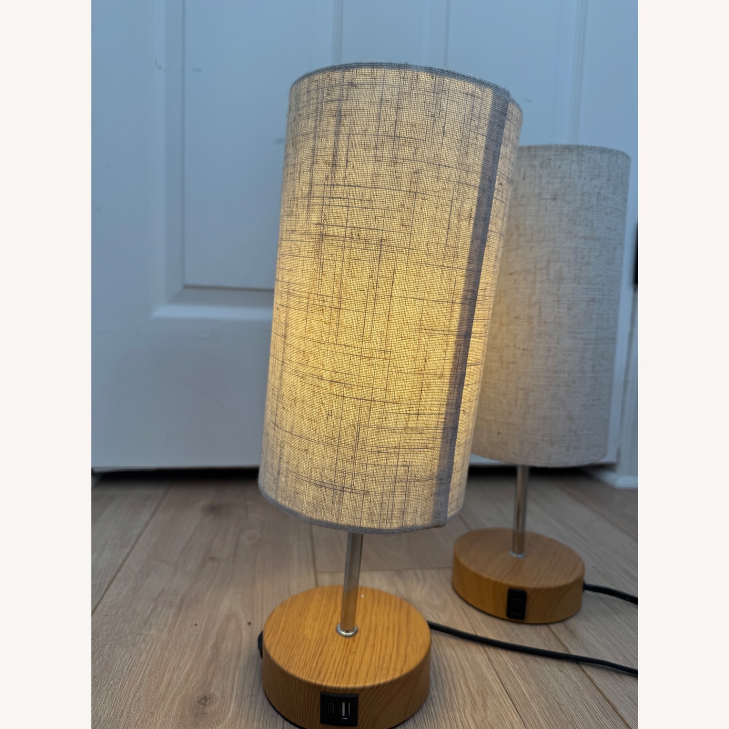 Touch Powered Table Lamps with USB charging - image-3