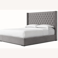 Lawson Fabric Diamond-Tufted Storage Bed - King