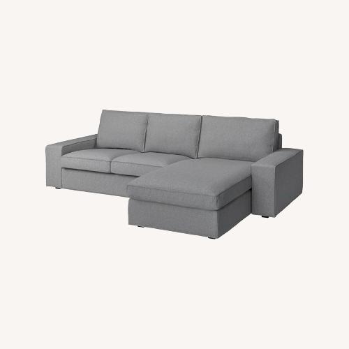 Used IKEA Kivik Dark Gray Fabric 2 Piece Sectional for sale on AptDeco