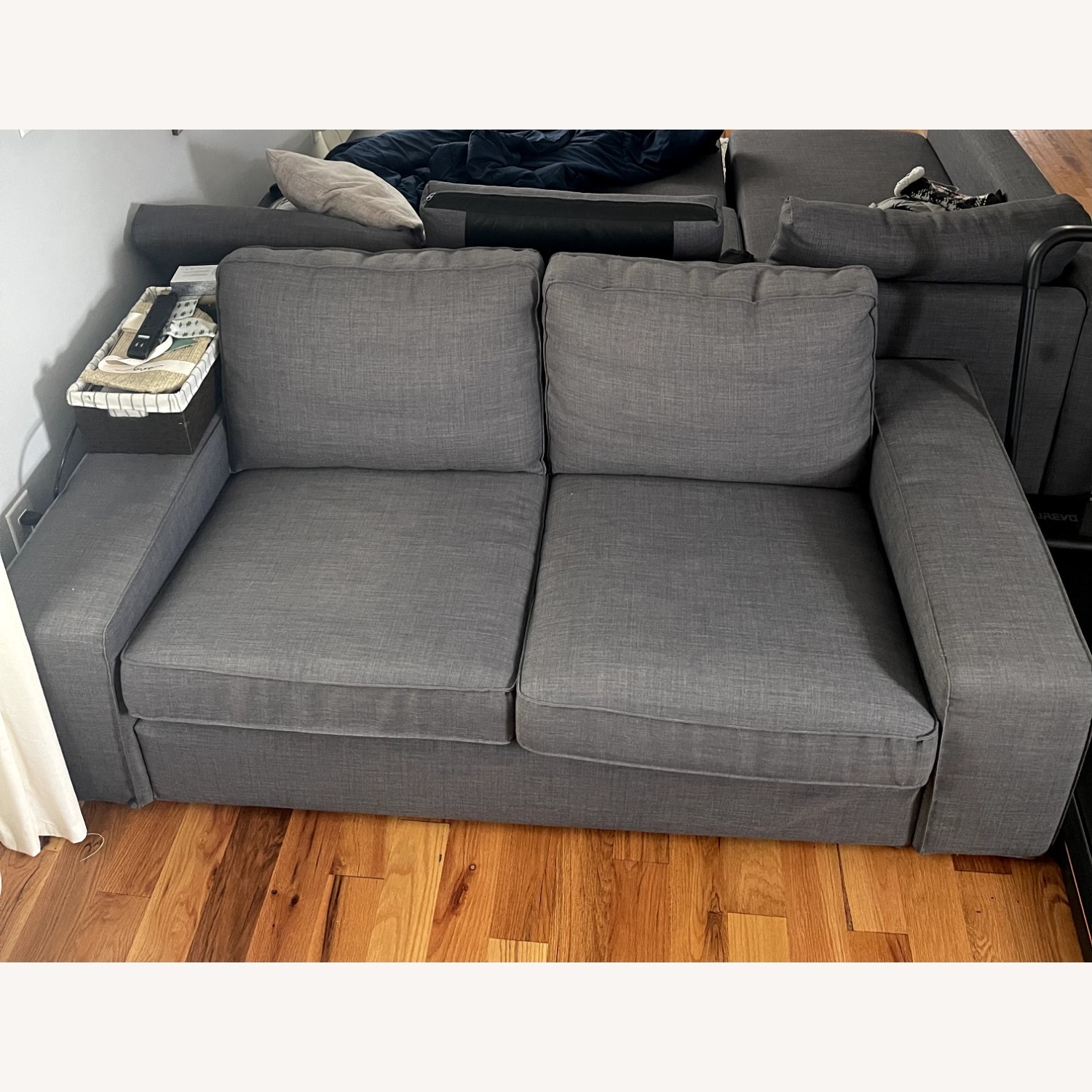 IKEA Kivik Dark Gray Fabric 2 Piece Sectional - image-2