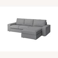 IKEA Kivik Dark Gray Fabric 2 Piece Sectional