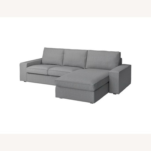 Used IKEA Kivik Dark Gray Fabric 2 Piece Sectional for sale on AptDeco