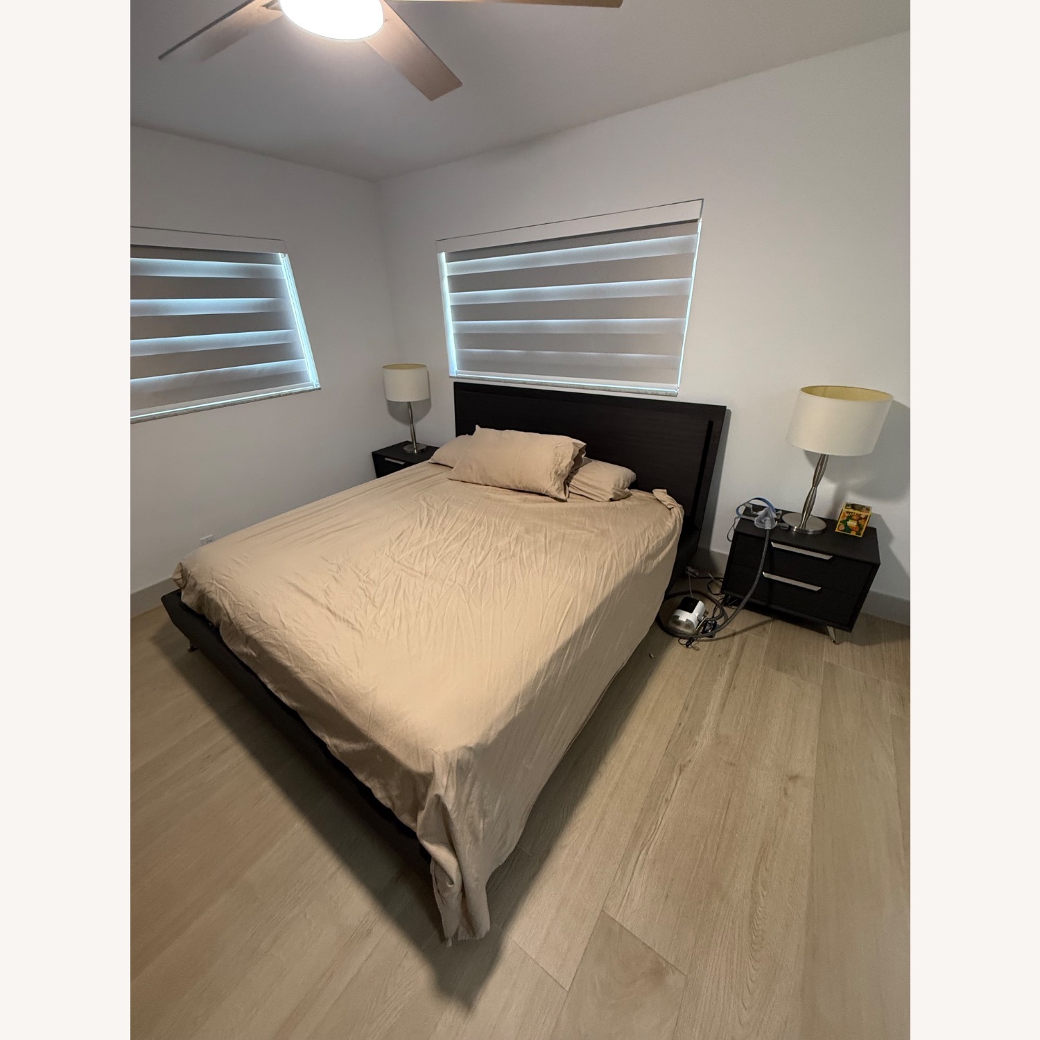 Scan Design Furniture Dark Brown Wood King Bed - image-1