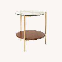 West Elm Mid-century Dark Brown Side Tables