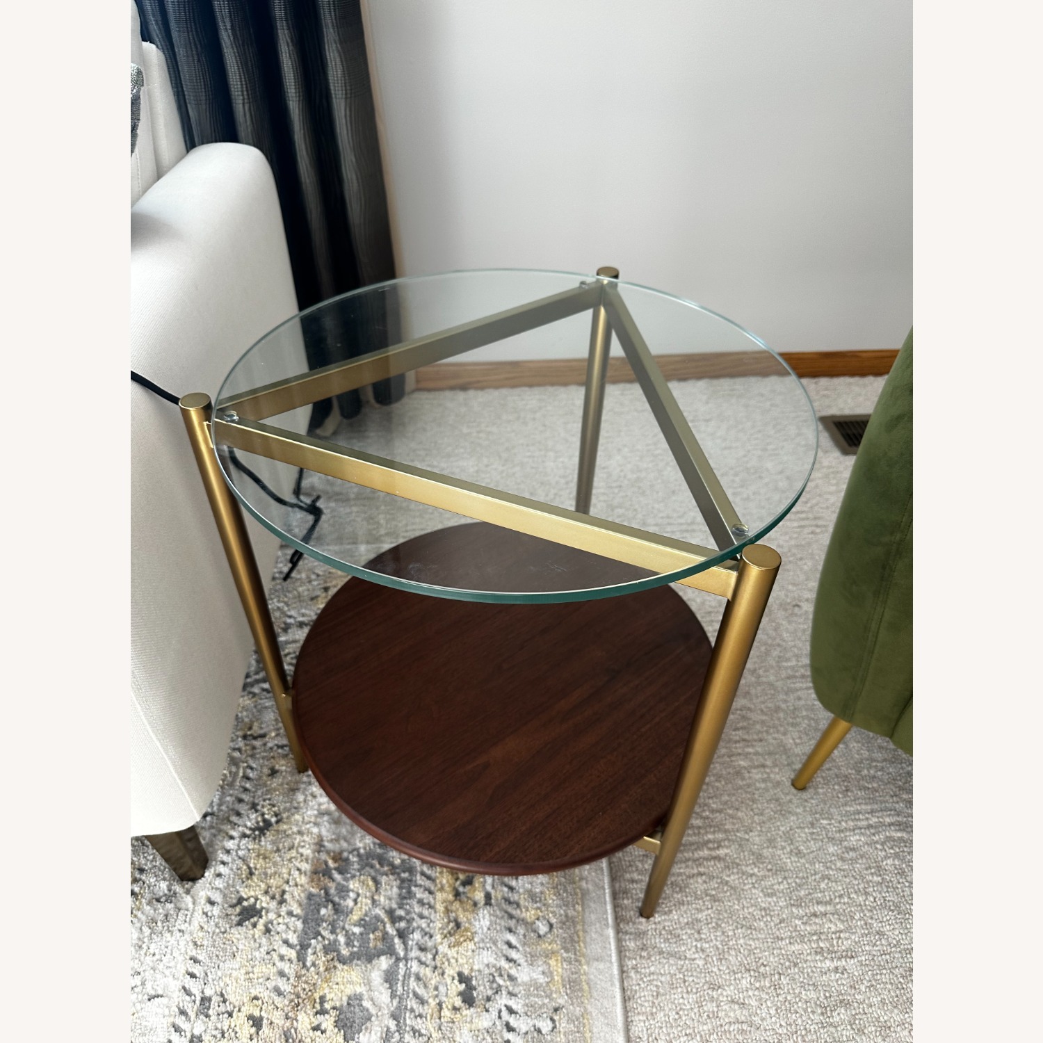 West Elm Mid-century Dark Brown Side Tables - image-9