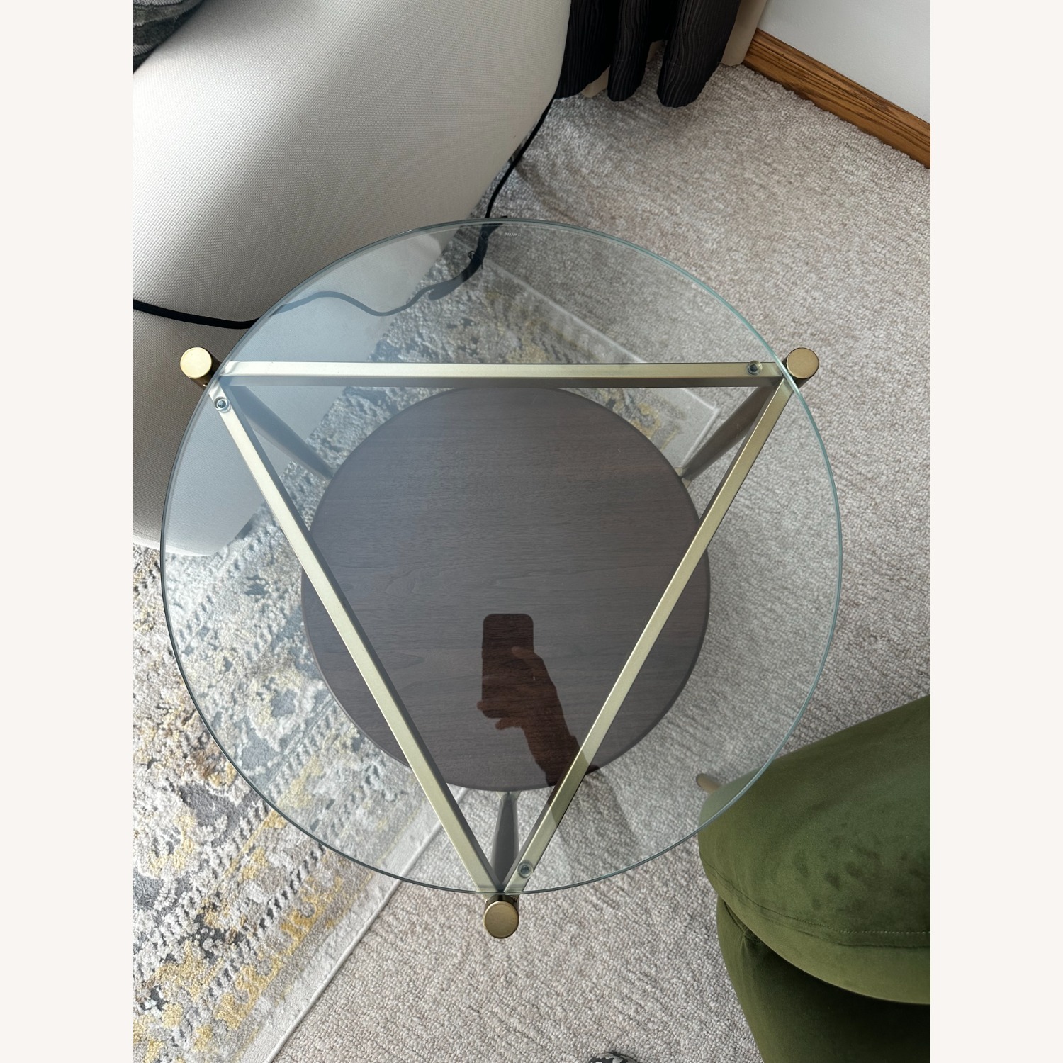 West Elm Mid-century Dark Brown Side Tables - image-5