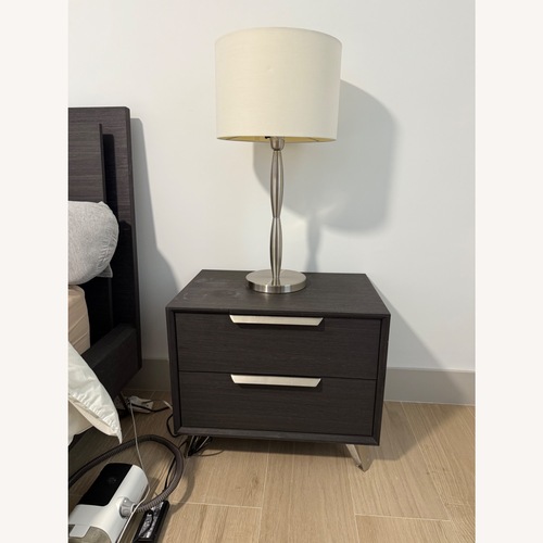 Used Scan Design Furniture Dark Brown Wood Nightstands for sale on AptDeco