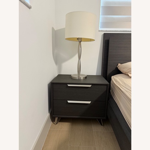 Used Scan Design Furniture Dark Brown Wood Nightstands for sale on AptDeco