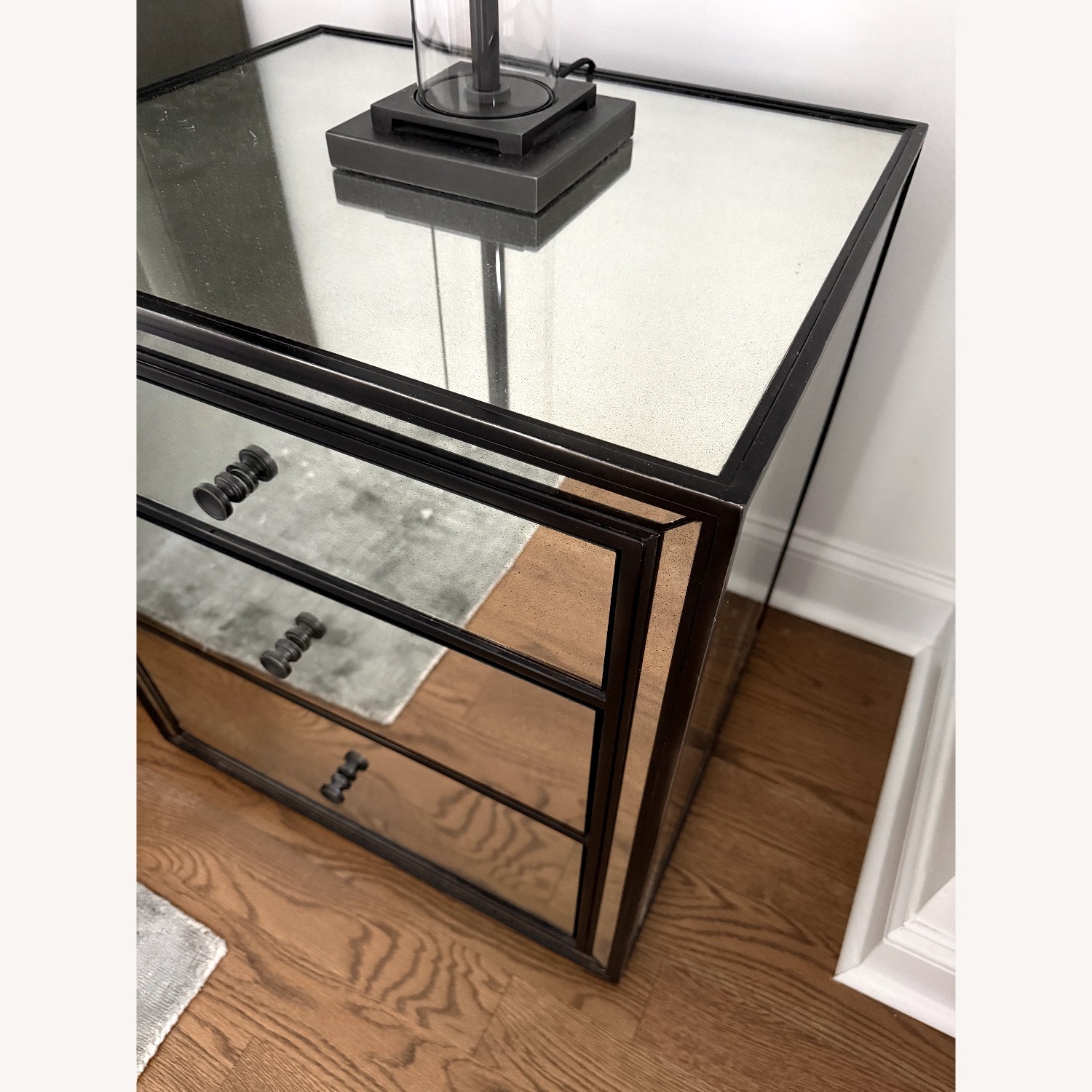 Restoration Hardware Strand Mirrored Bedside Tables (2) - image-3