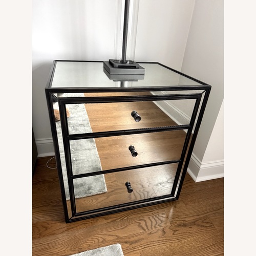 Used Restoration Hardware Strand Mirrored Bedside Tables (2) for sale on AptDeco