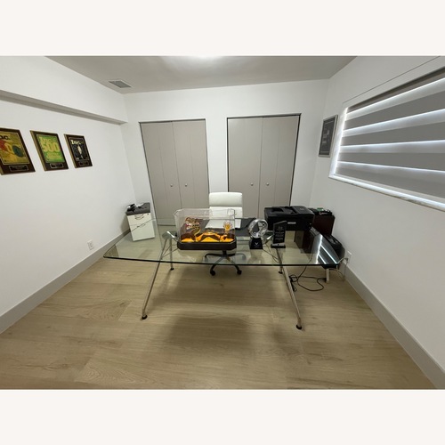 Used Rooms To Go Transparent Glass Desk for sale on AptDeco
