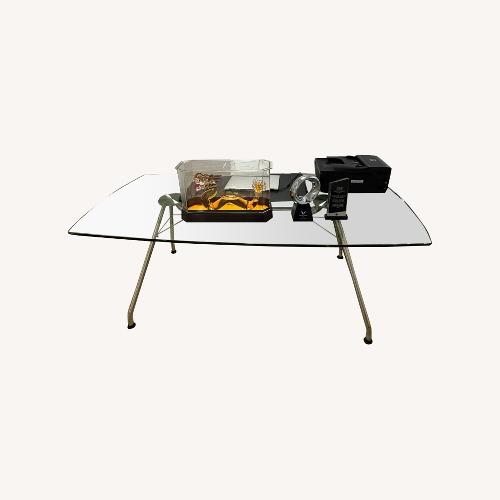 Used Rooms To Go Transparent Glass Desk for sale on AptDeco