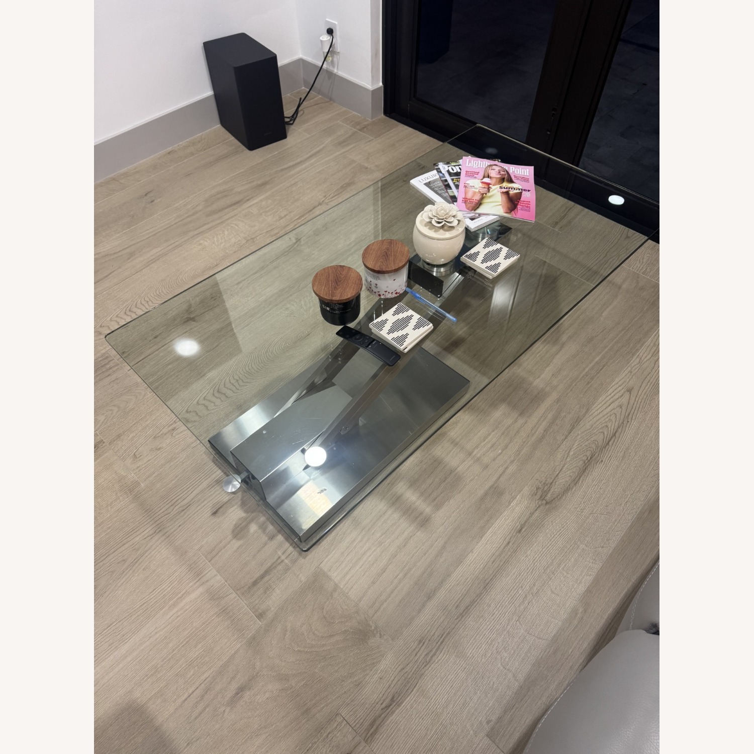 Scan Design Table Scan Design Furniture Transparent Coffee Table - AptDeco
