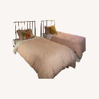 Pink Metal Twin Bed