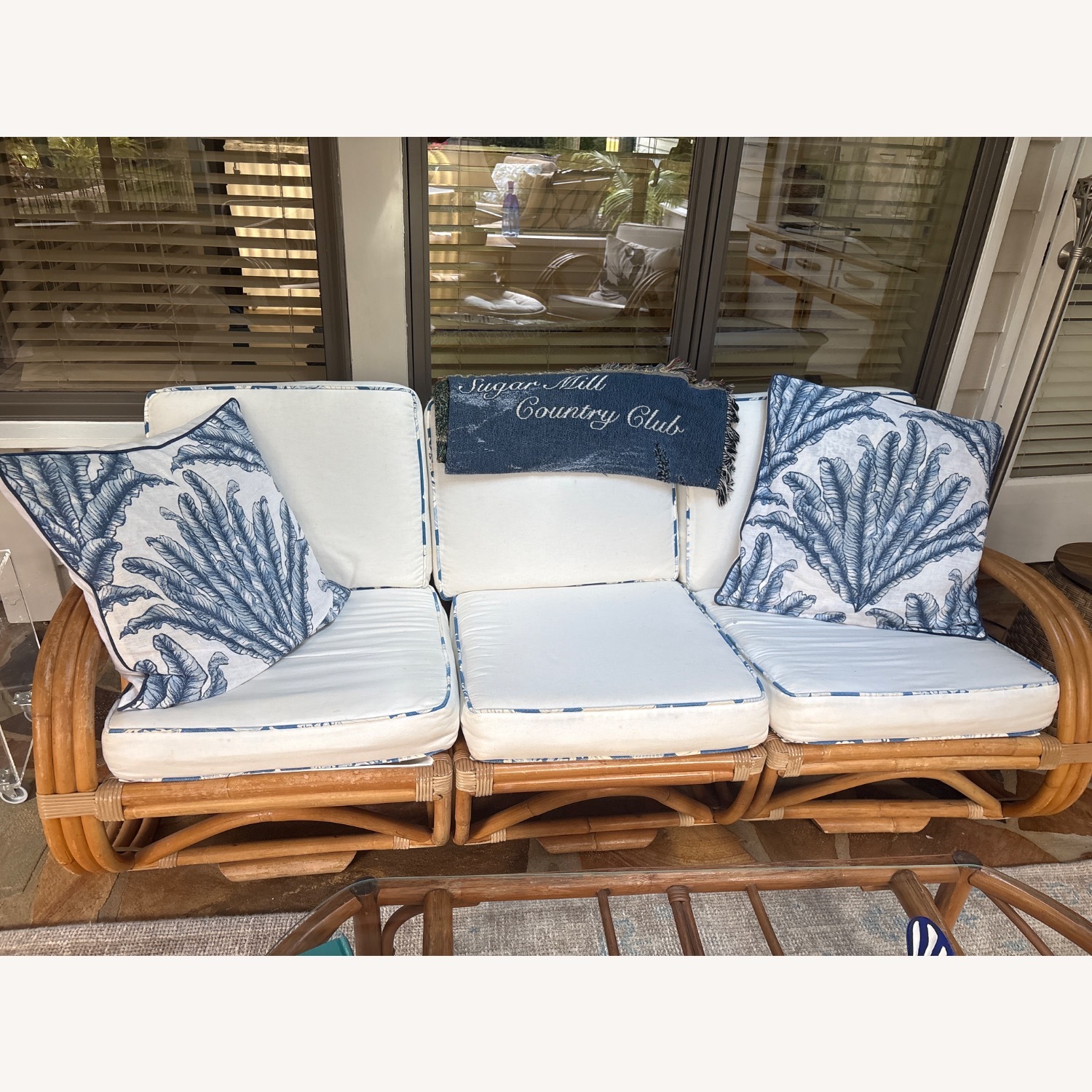 Rattan 3+ Seater Sofa - image-1