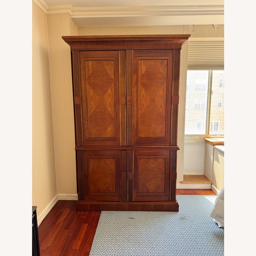 Used Taylor Made Custom Solid Wood Armoire/ TV Cabinet for sale on AptDeco