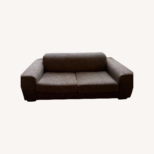 Used Dark Brown Fabric 2 Seater Sofa for sale on AptDeco