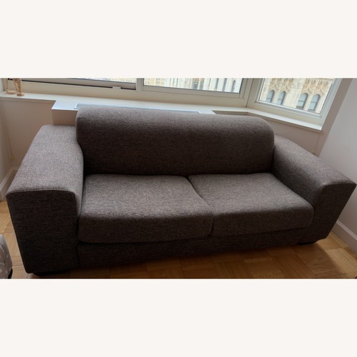 Used Dark Brown Fabric 2 Seater Sofa for sale on AptDeco