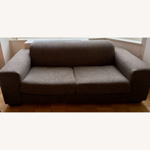 Used Dark Brown Fabric 2 Seater Sofa for sale on AptDeco