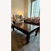 Dark Brown Wood Coffee Table