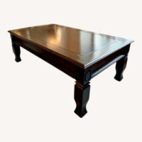 Dark Brown Wood Coffee Table