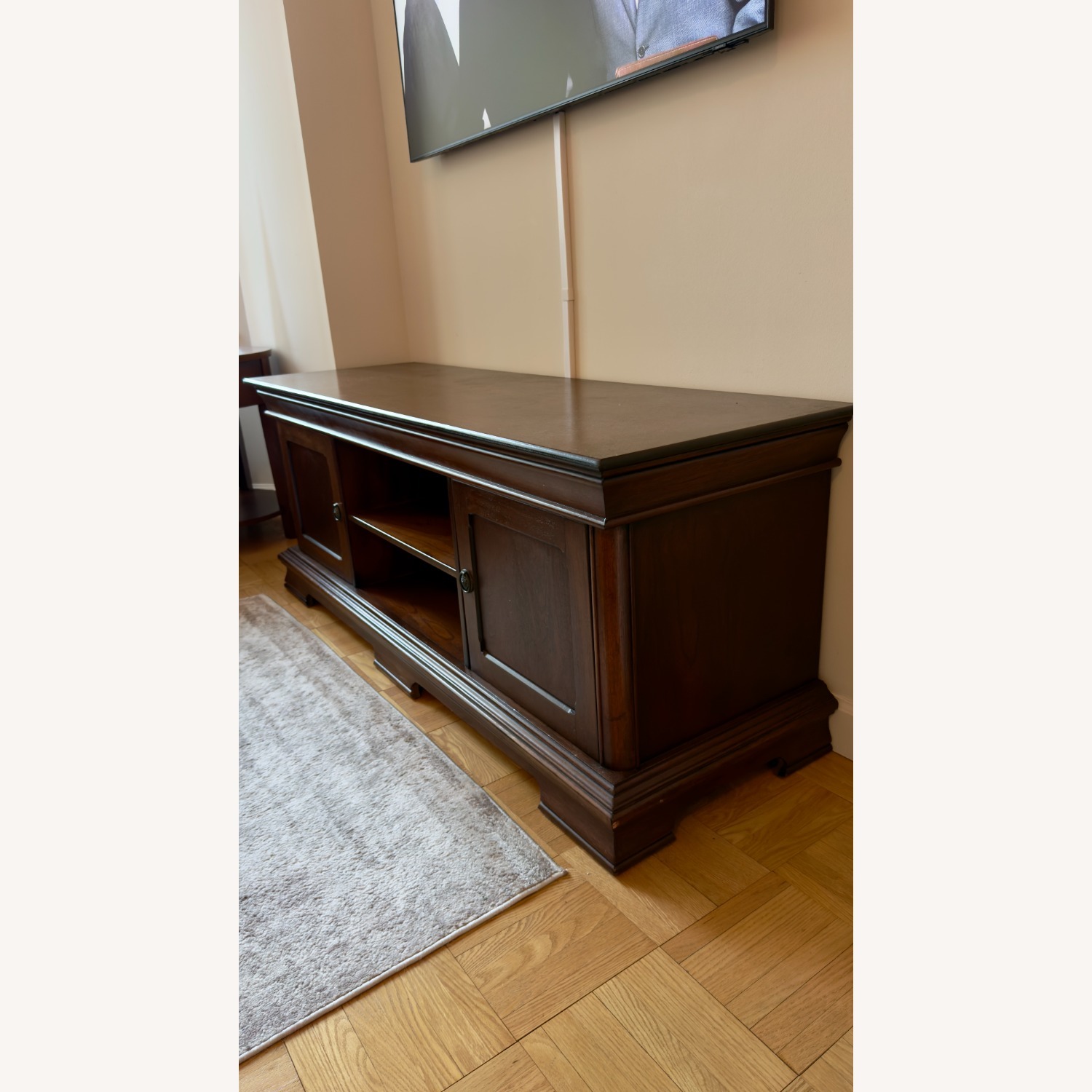 Vintage/Antique Solid Wood Media Storage - image-1