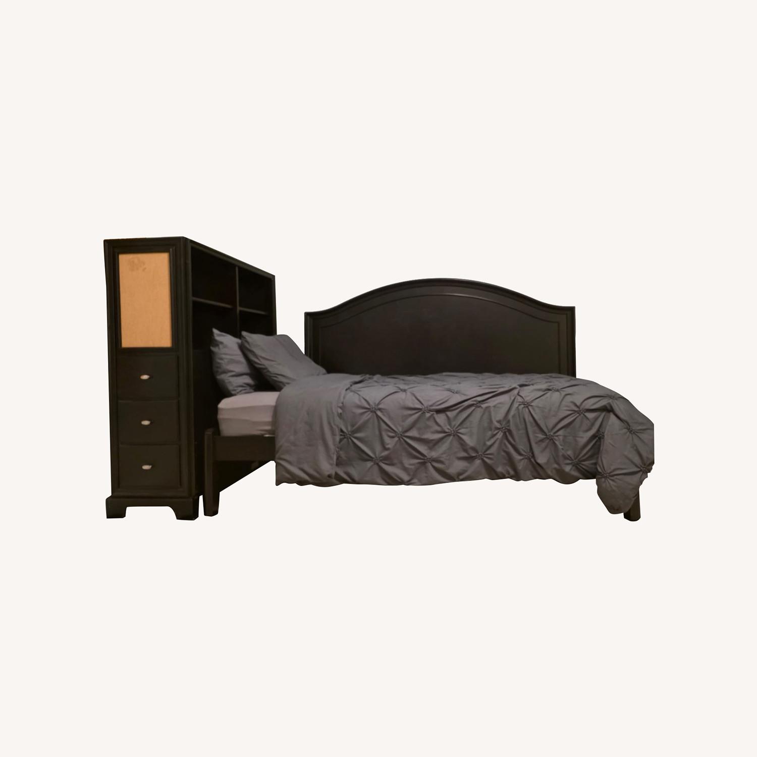 Pottery Barn Dark Brown Wood Daybed - image-0